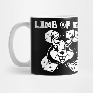 lamb of god bunny dice Mug